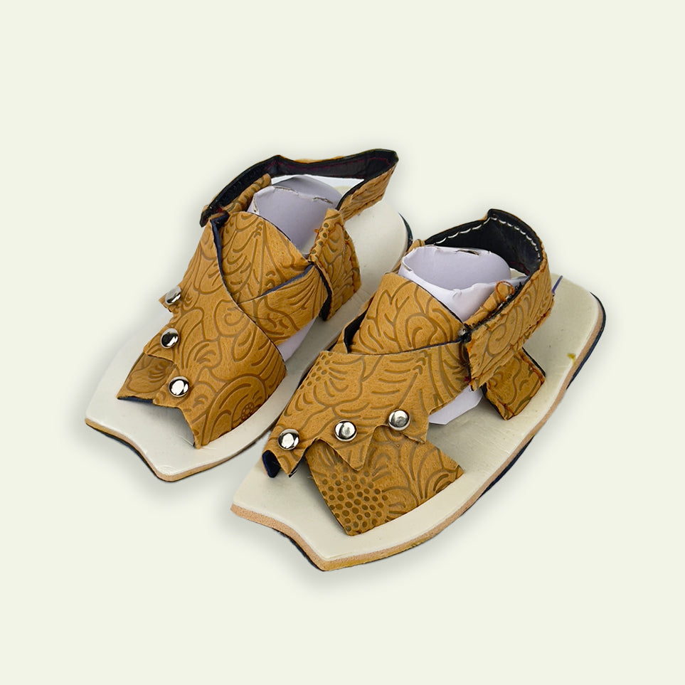Kaptaan Sandals Brown Color 2 - 6 Months