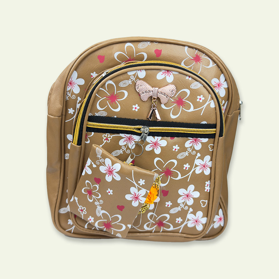 Stylish Brown Bag with Extra Pocket