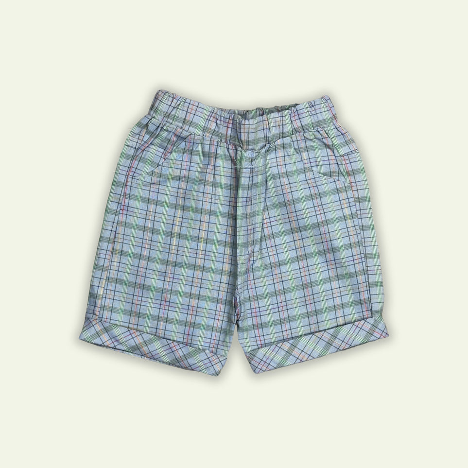 Boys Fancy Top with Shorts Yellow & Off White