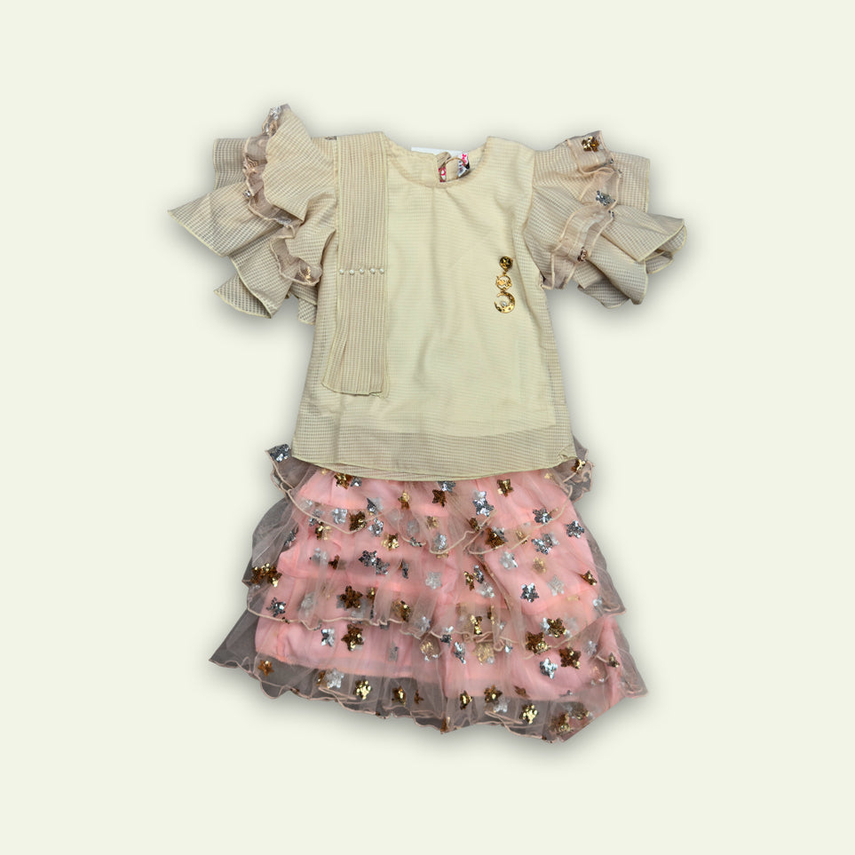Girls Fancy Top with Skirt
