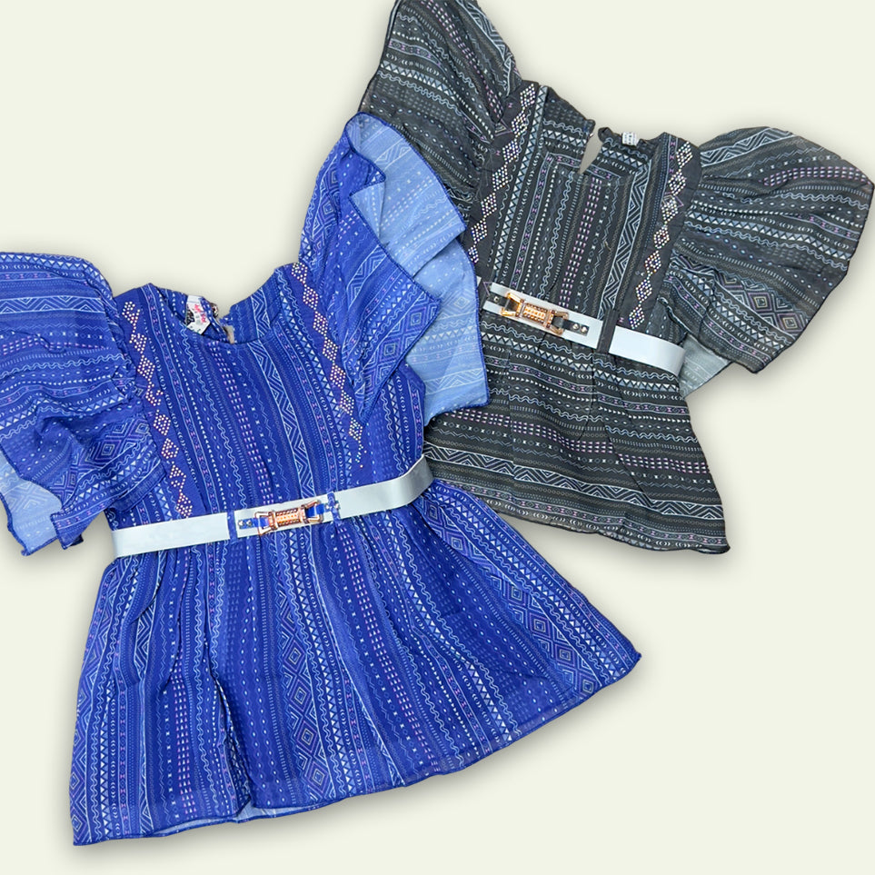 Girls Fancy Style Frock with Flapper Pajama