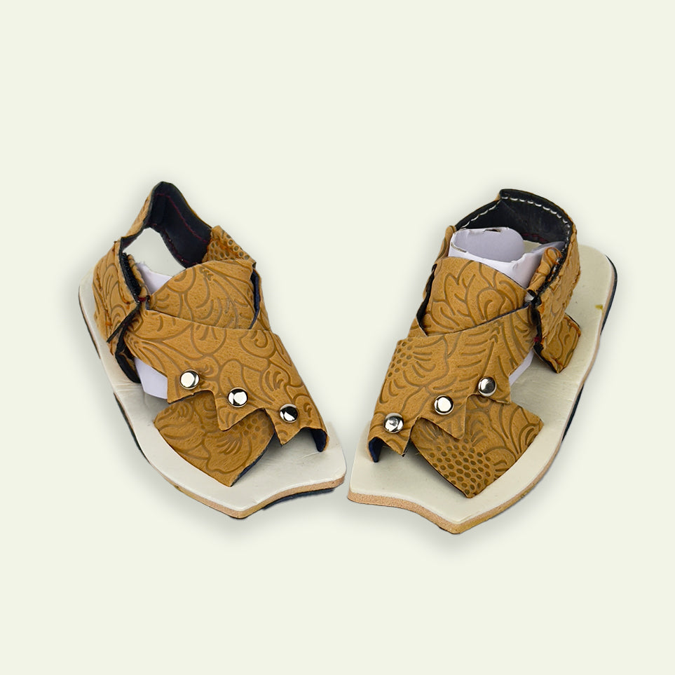 Kaptaan Sandals Brown Color 2 - 6 Months