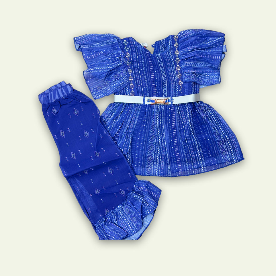 Girls Fancy Style Frock with Flapper Pajama