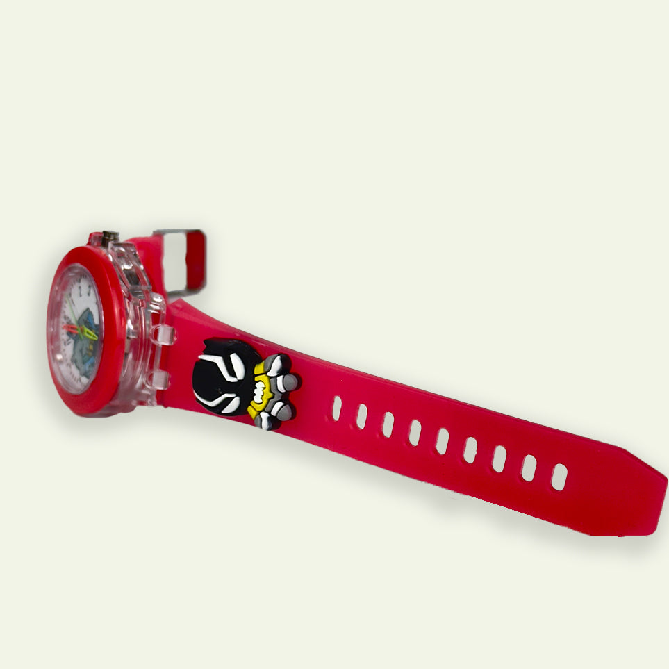 Stylish Watch for KIDS 3D Colorful Cartoon Character Wrist Watch with Glowing 7 Colors Light