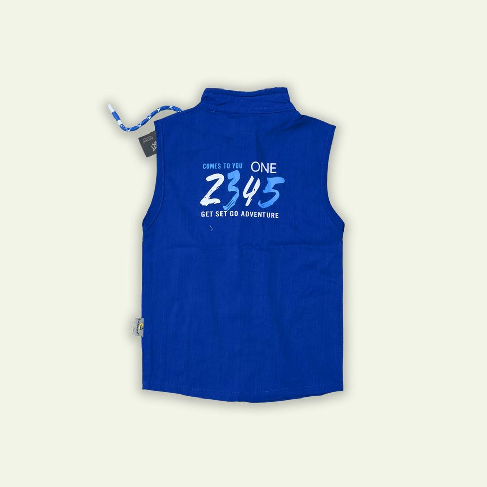 Boys 3pc T-Shirt with Sando Zipper & Short