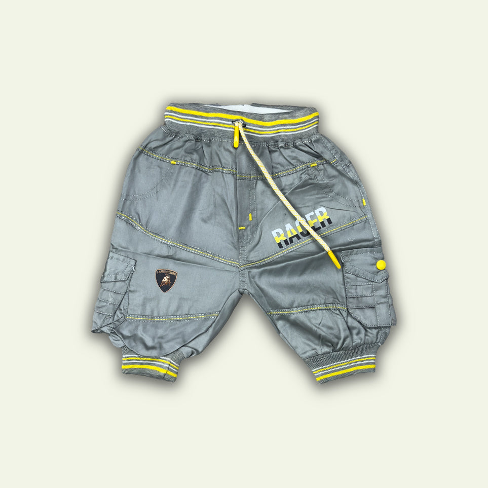 Boys Yellow Fancy Racer T-Shirt with Short