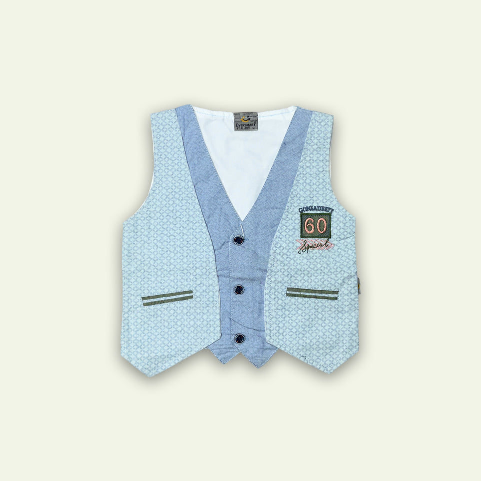 Boys 3pc Lining Shirt with West Coat & Short