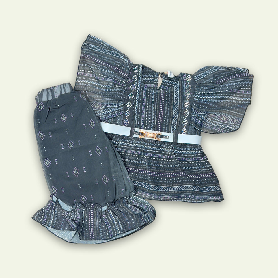Girls Fancy Style Frock with Flapper Pajama