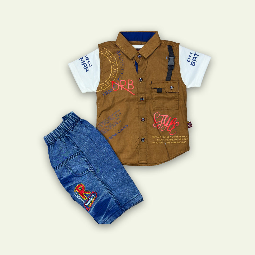 Boys Inner T-Shirt with Sando Shirt & Short