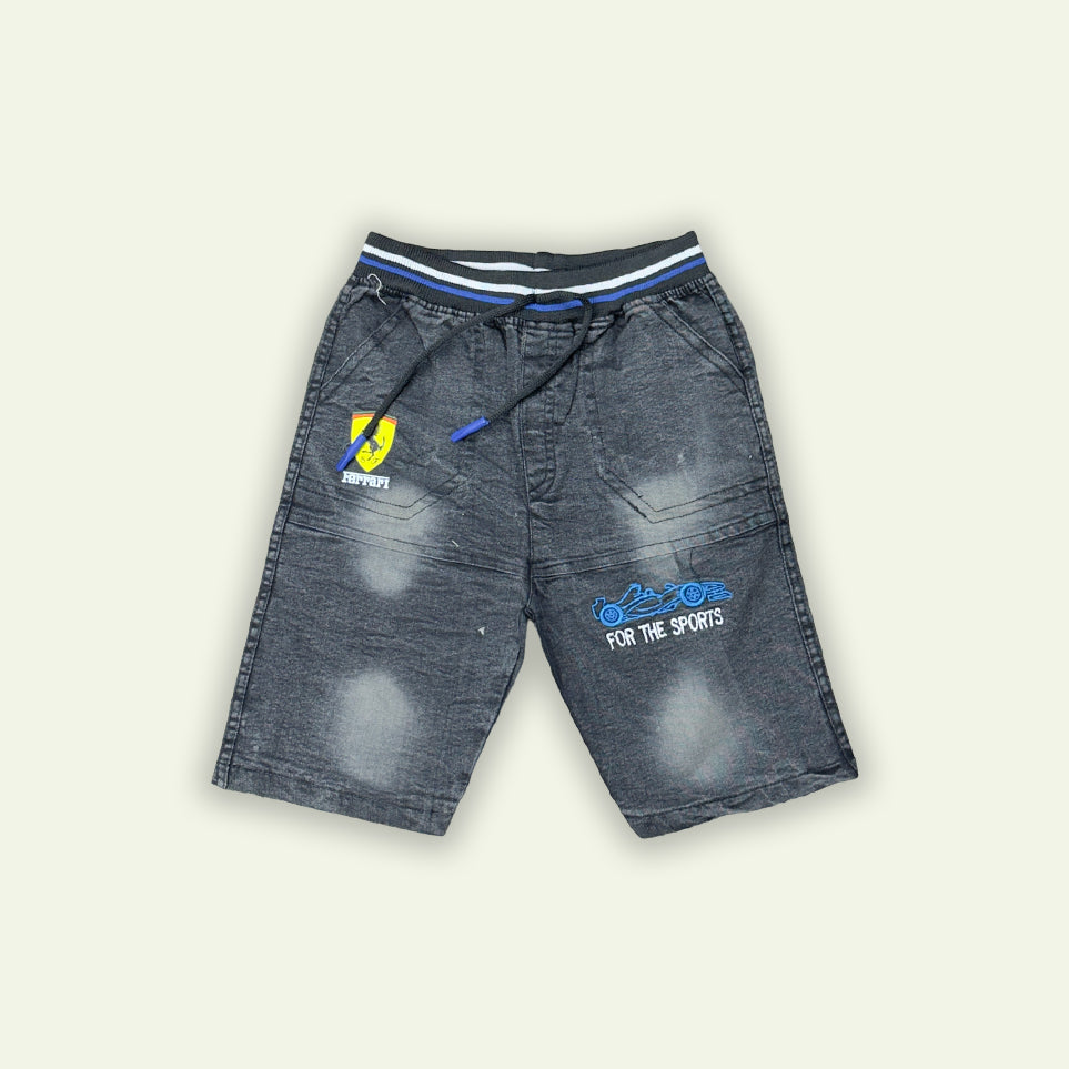 Boys Ferrari T-Shirt with Faded Short
