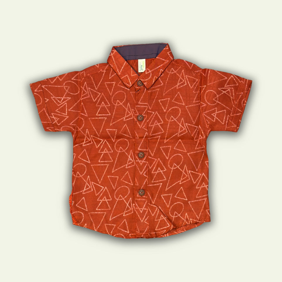 Boys Fancy 3pc Printed Shirt with baggie Short