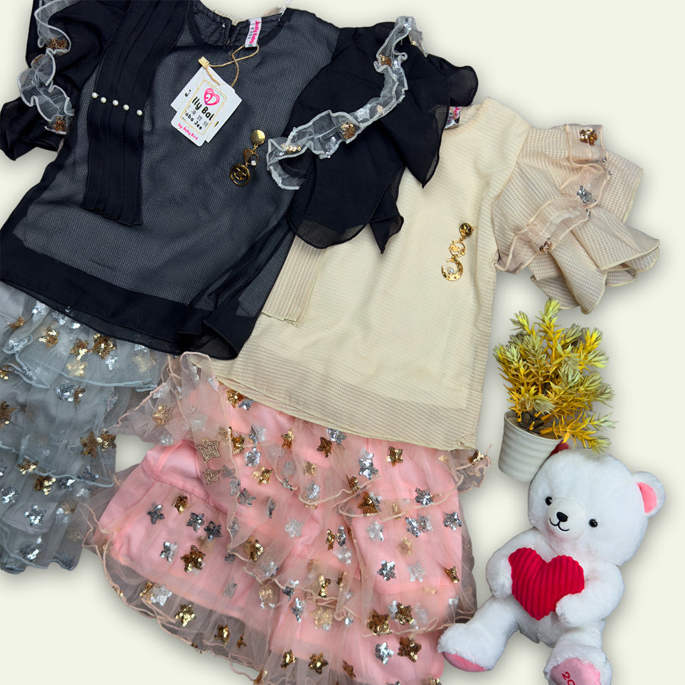 Girls Fancy Top with Skirt