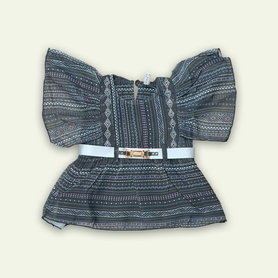 Girls Fancy Style Frock with Flapper Pajama