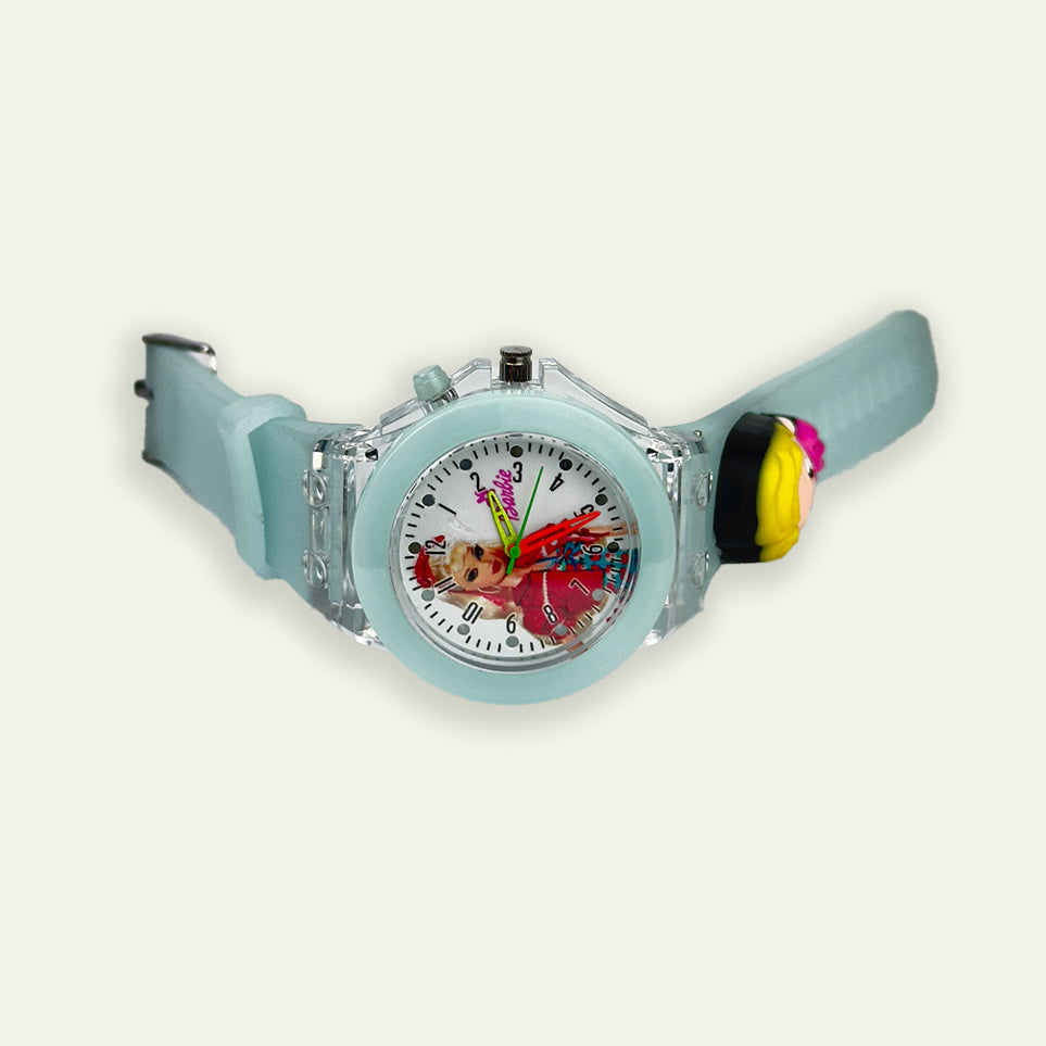 Stylish Watch for KIDS 3D Colorful Cartoon Character Wrist Watch with Glowing 7 Colors Light