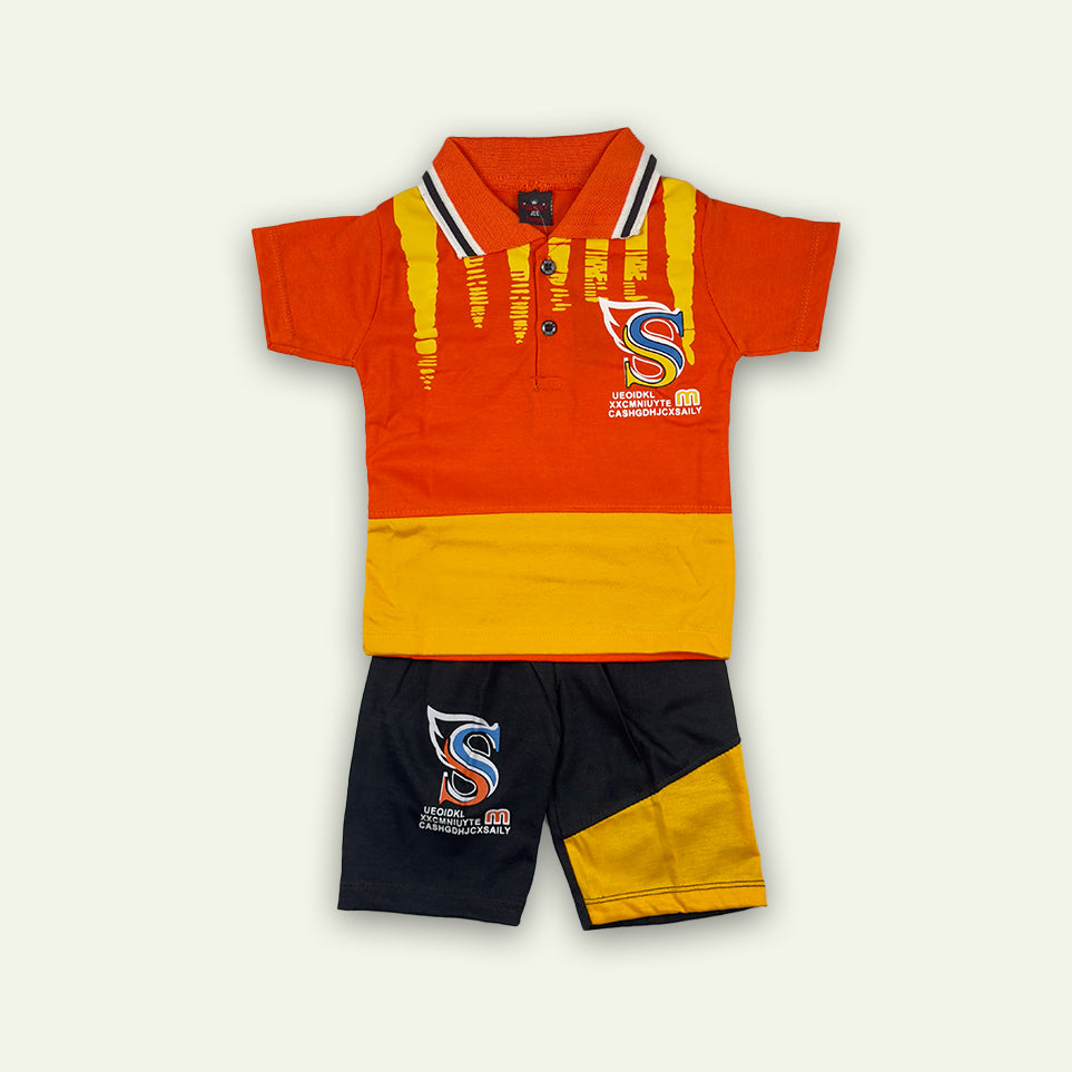 Boys Cute Colorful Polo Style Suit