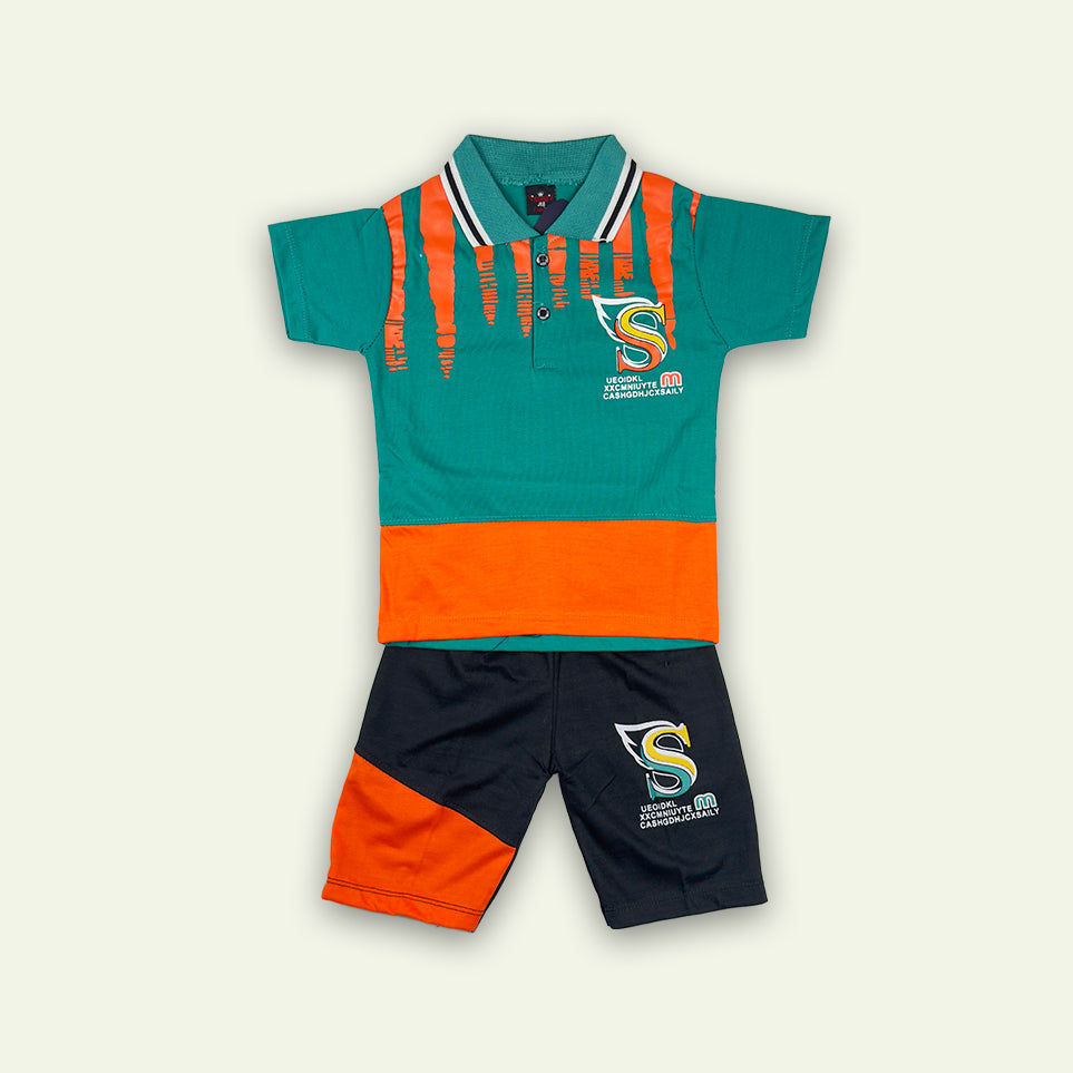 Boys Cute Colorful Polo Style Suit