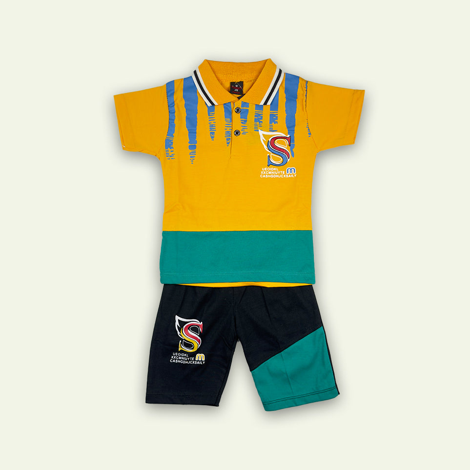 Boys Cute Colorful Polo Style Suit