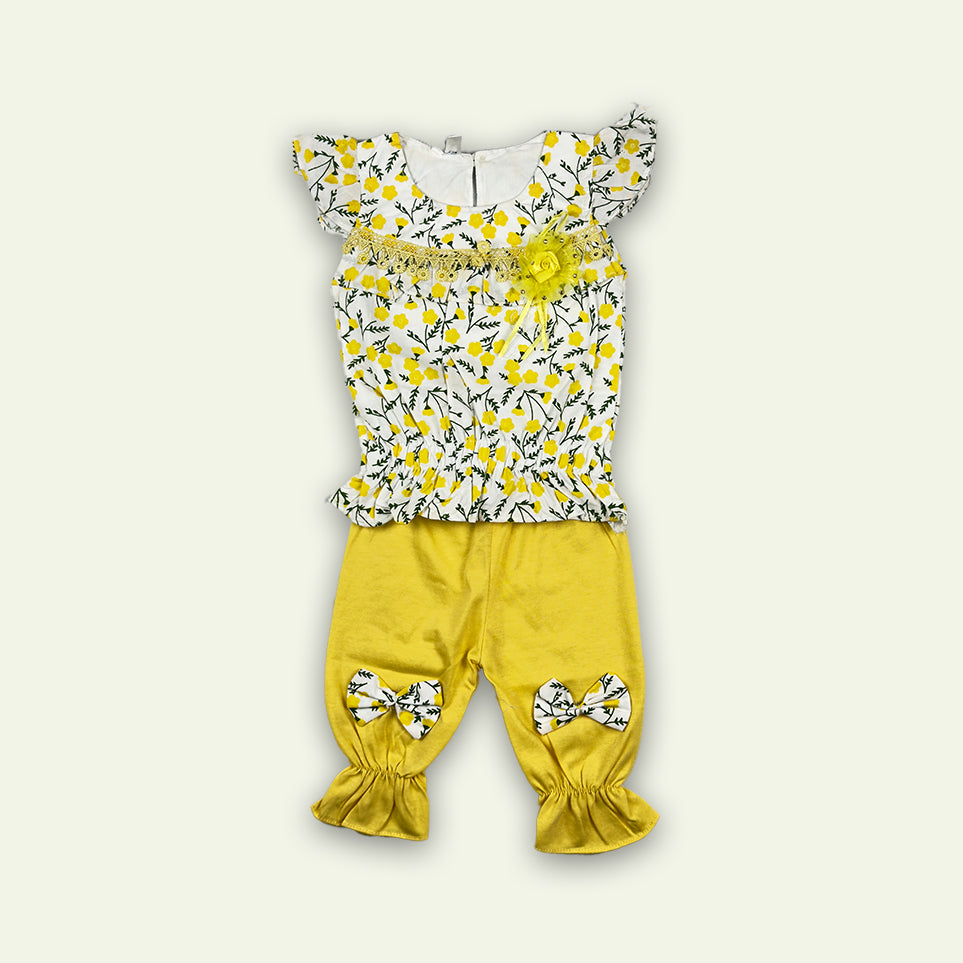 Girls Cute Floral Style Suit
