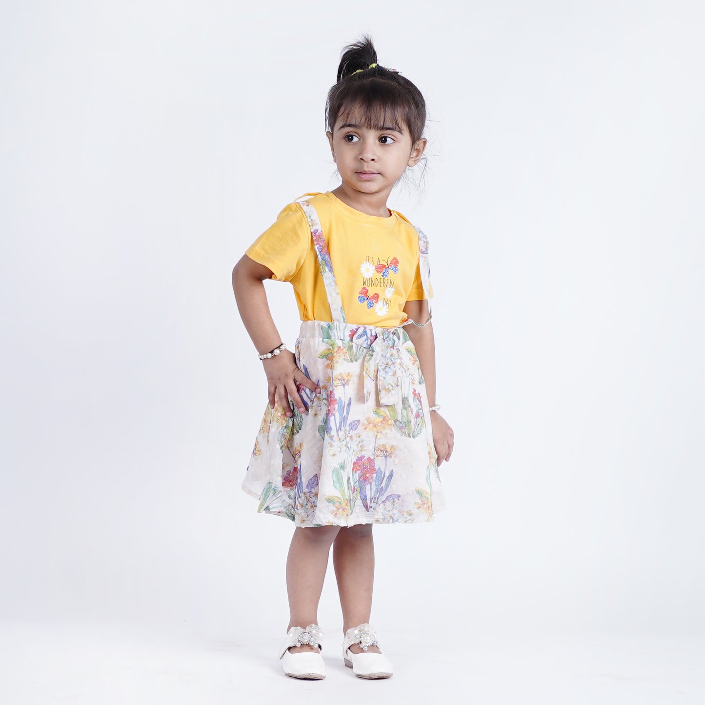 Girls Summer Wear Top with Skirt