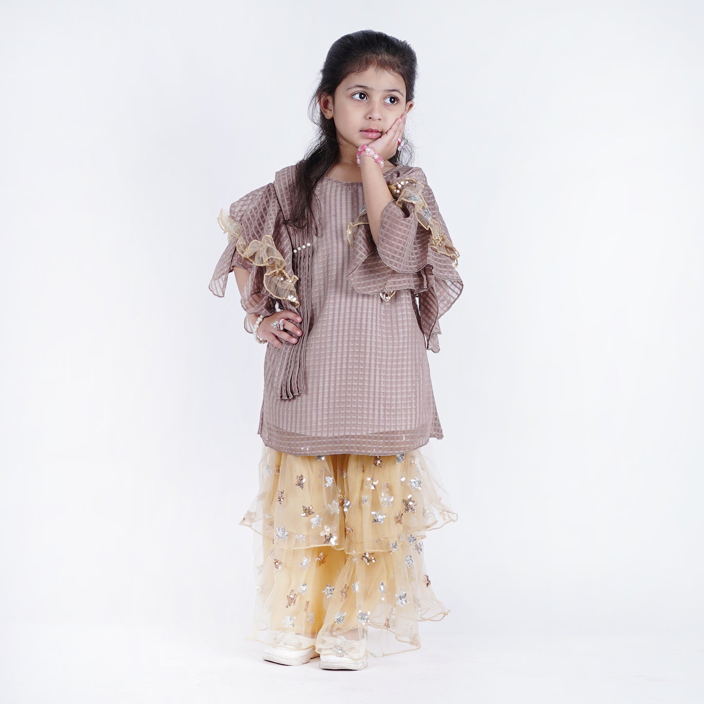 Girls Fancy Top with Skirt