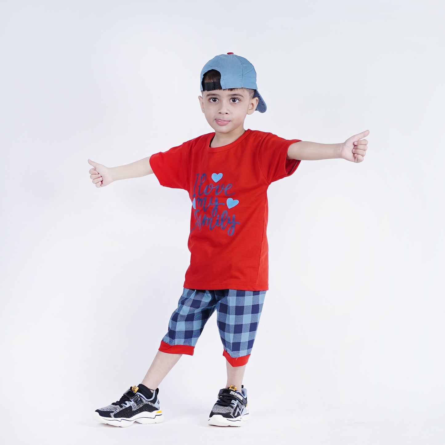 Boys I Love My Family Suit with Free Cap