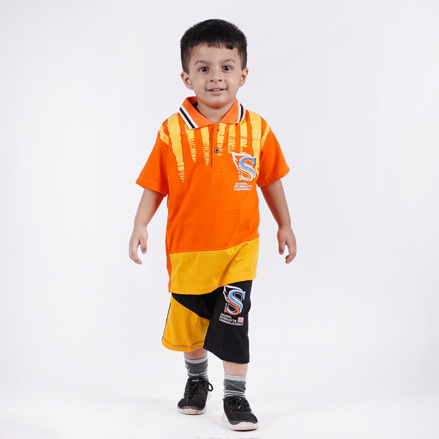 Boys Cute Colorful Polo Style Suit