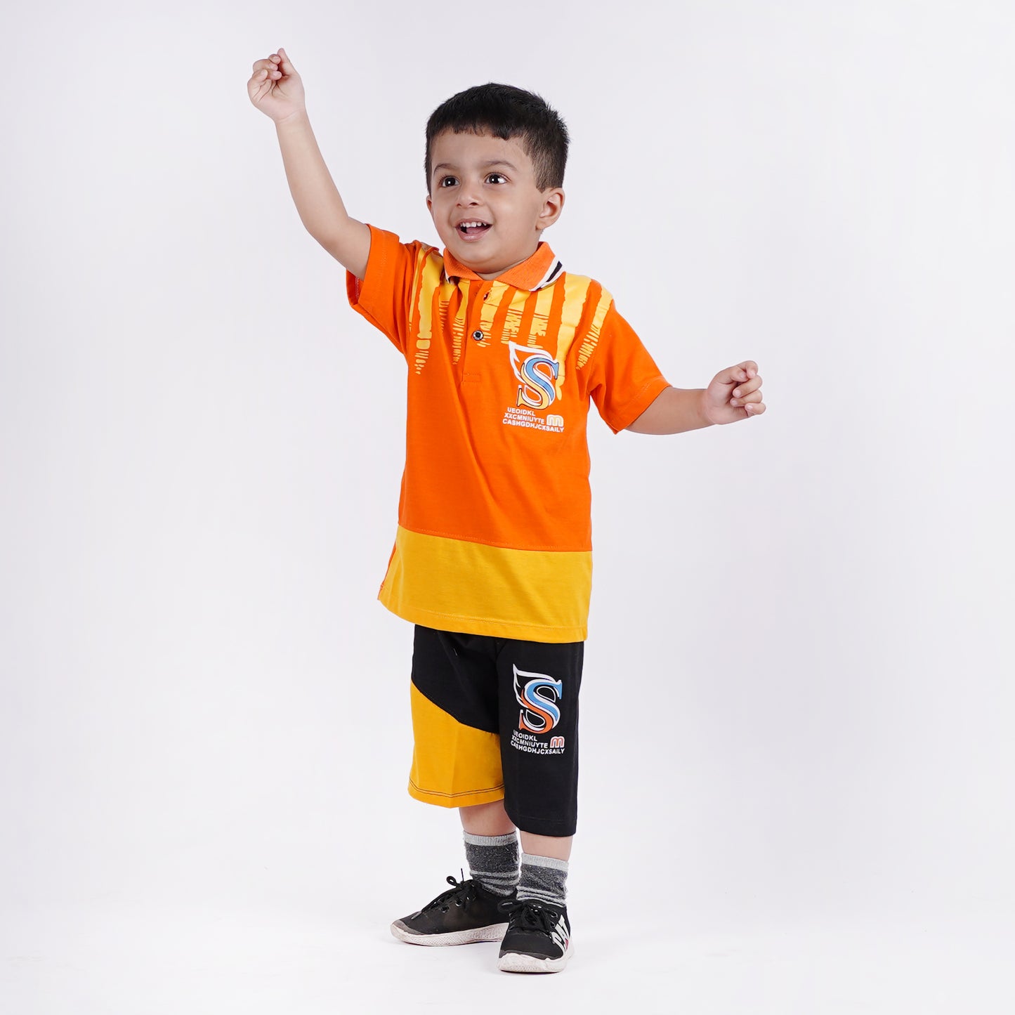 Boys Cute Colorful Polo Style Suit