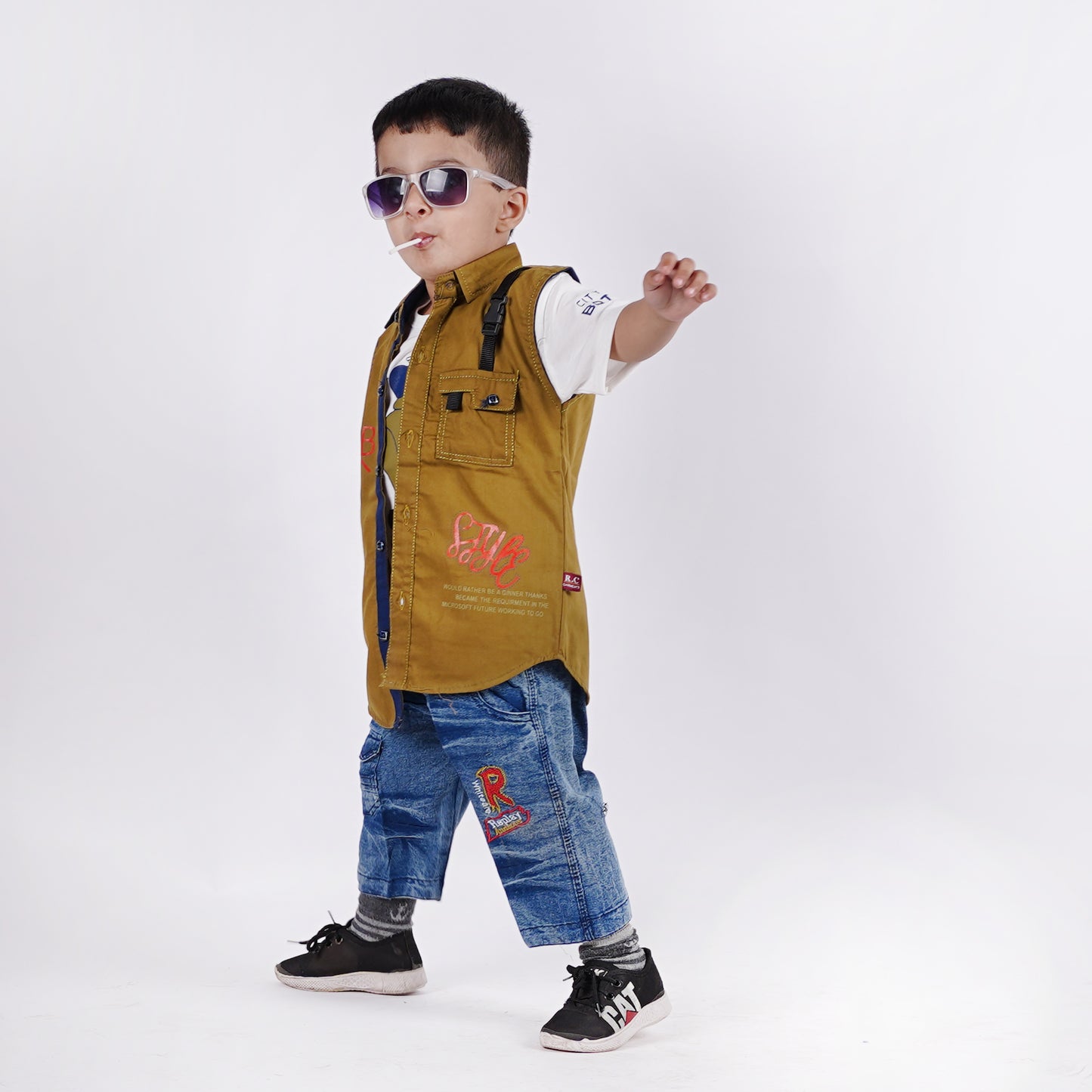 Boys Inner T-Shirt with Sando Shirt & Short