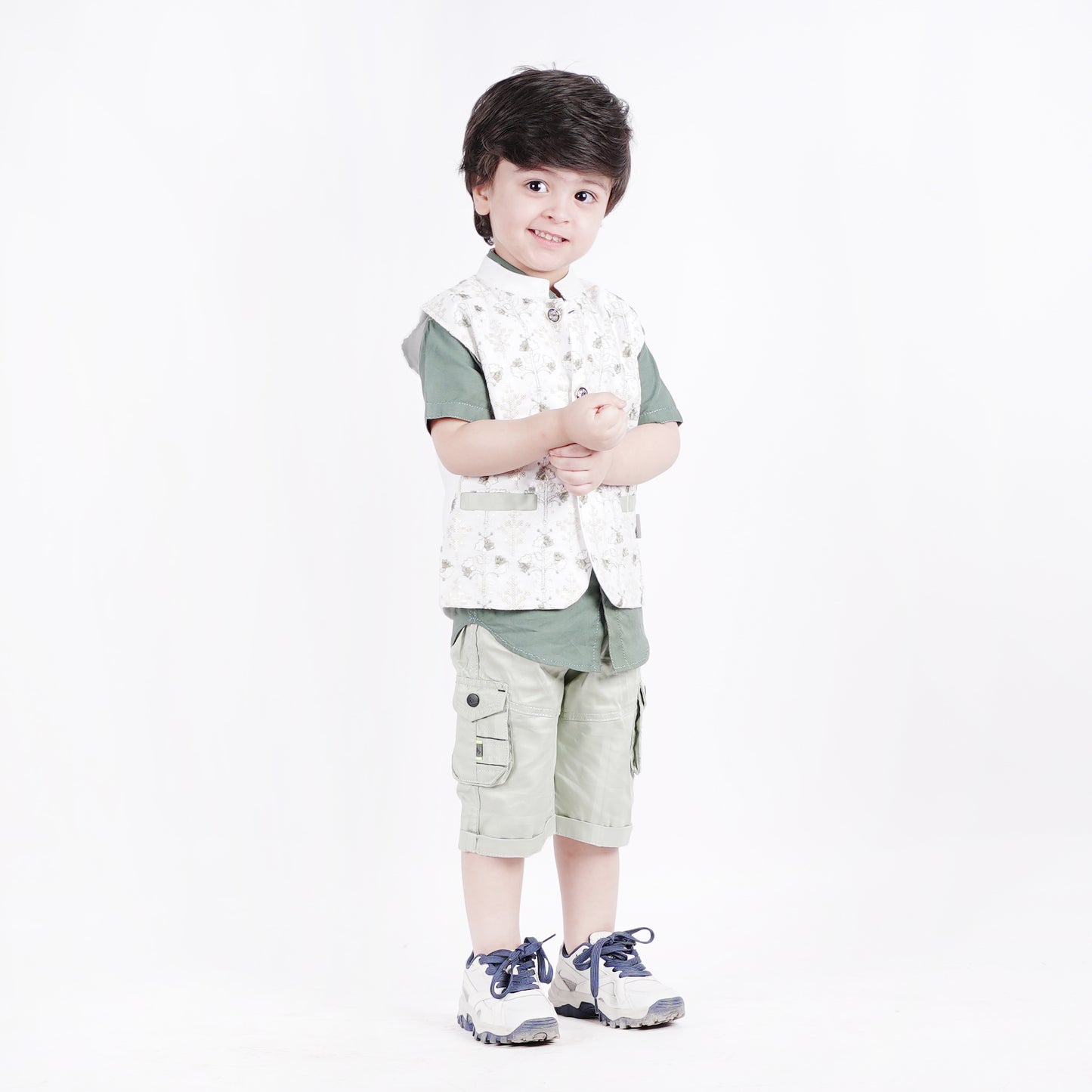 Boys 3pc Formal Shirt with Short