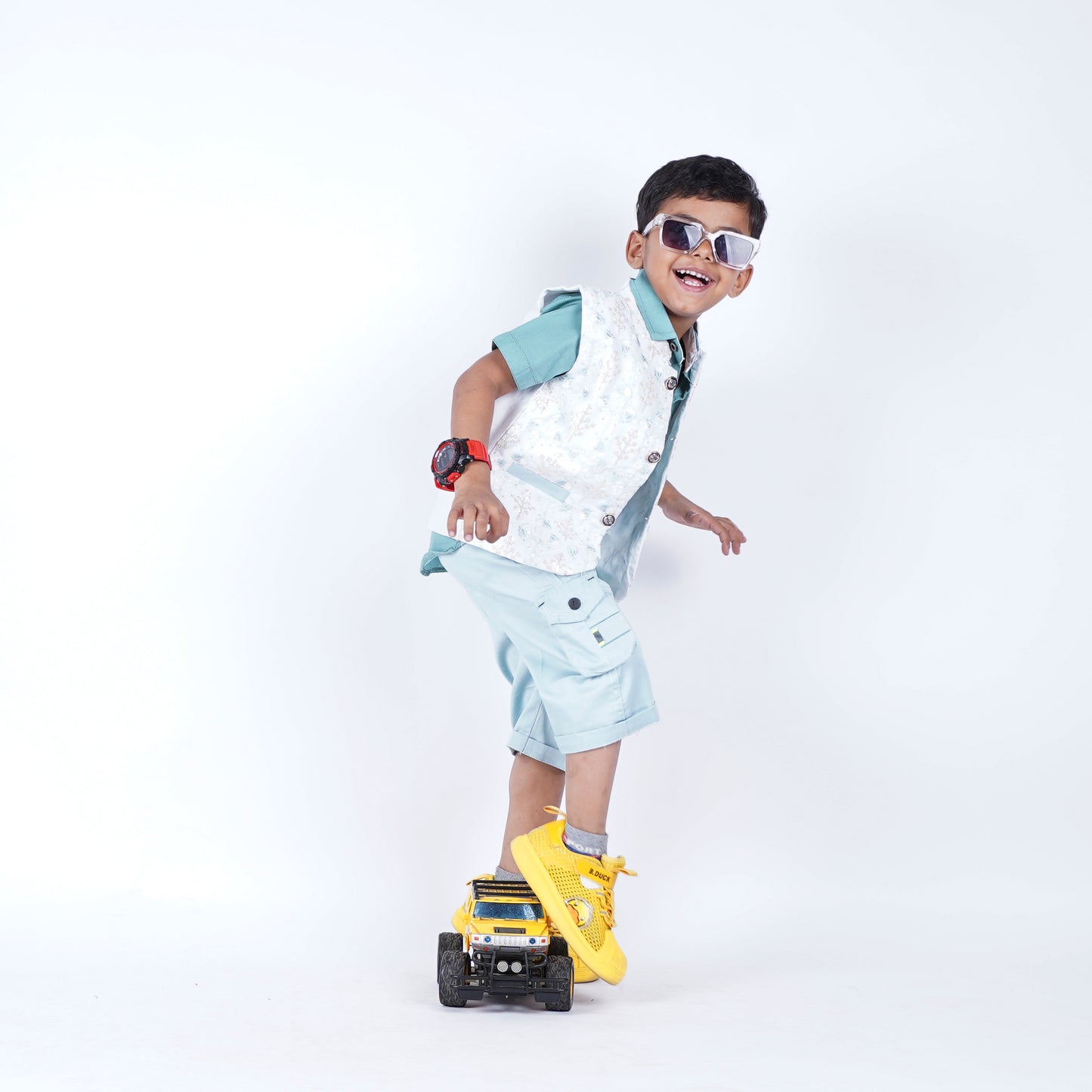 Boys 3pc Formal Shirt with Short