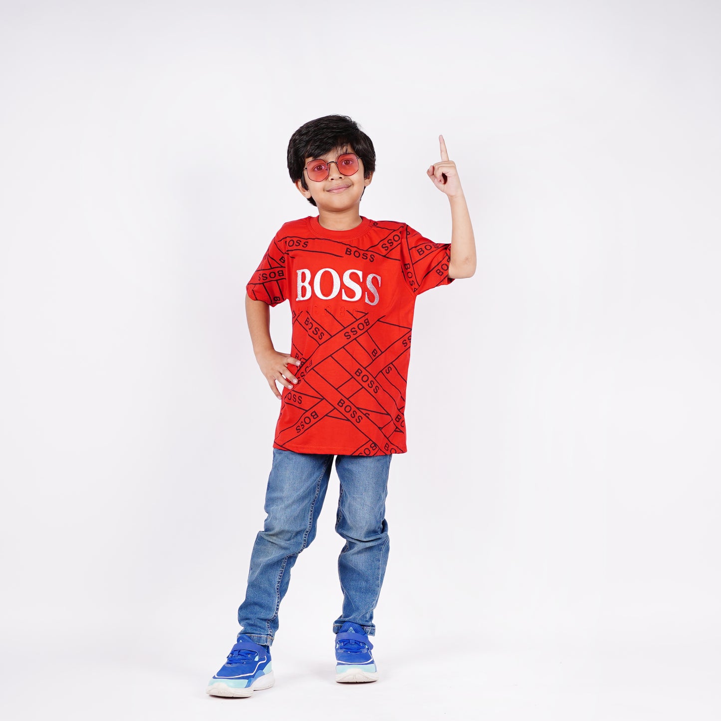 Boys Boss Logo Design Tshirt