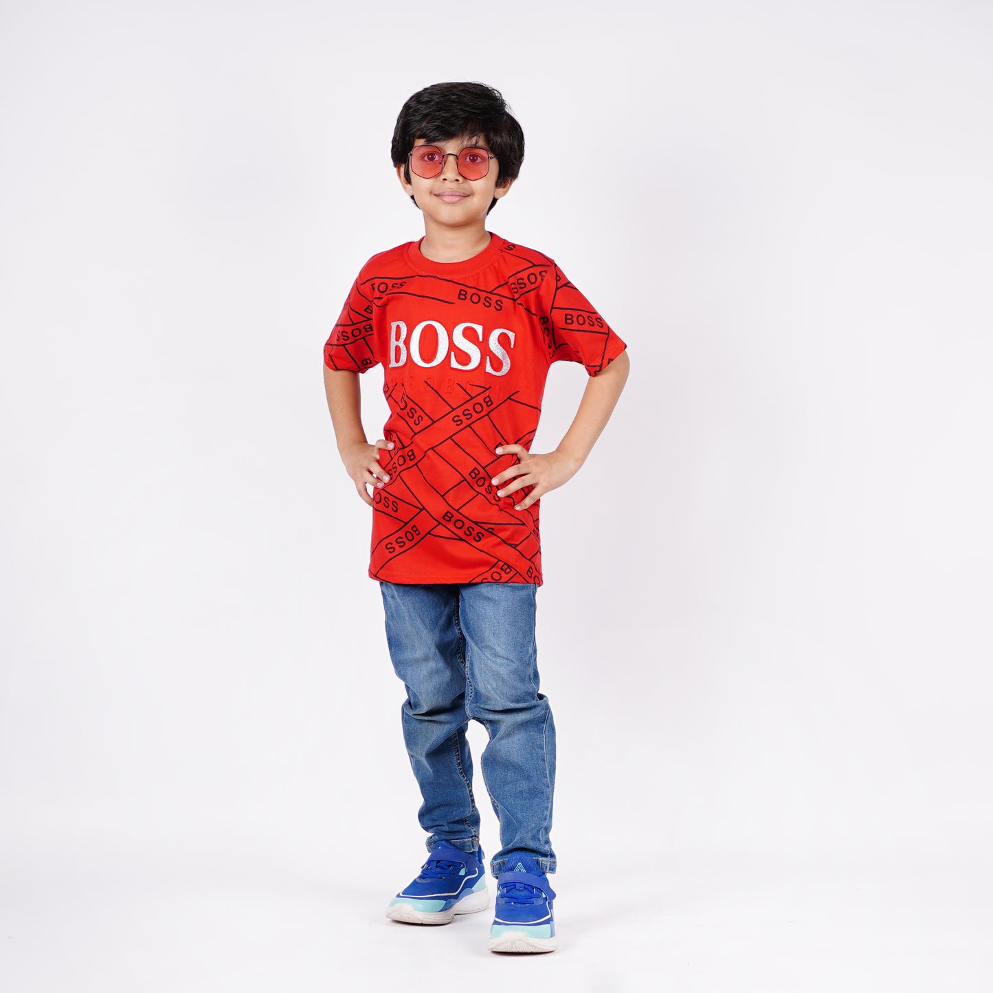 Boys Boss Logo Design Tshirt
