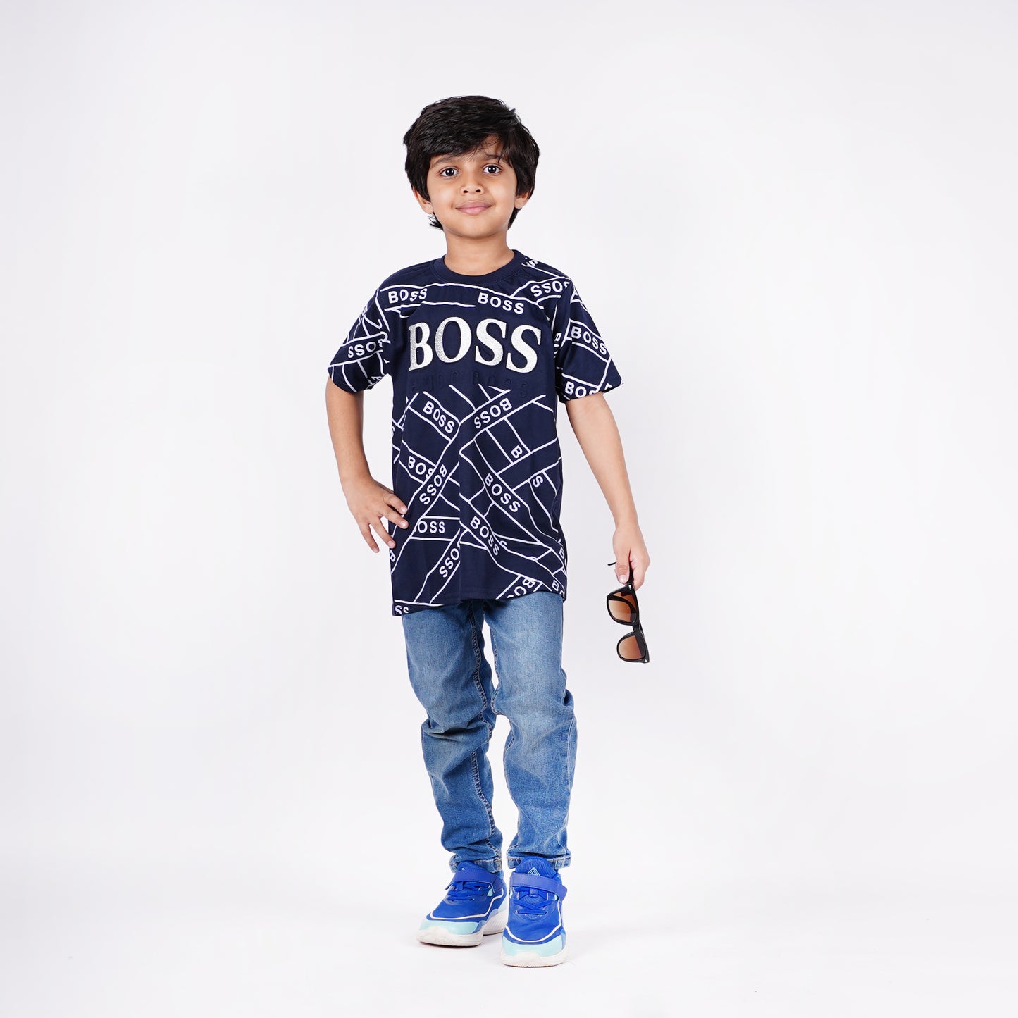 Boys Boss Logo Design Tshirt