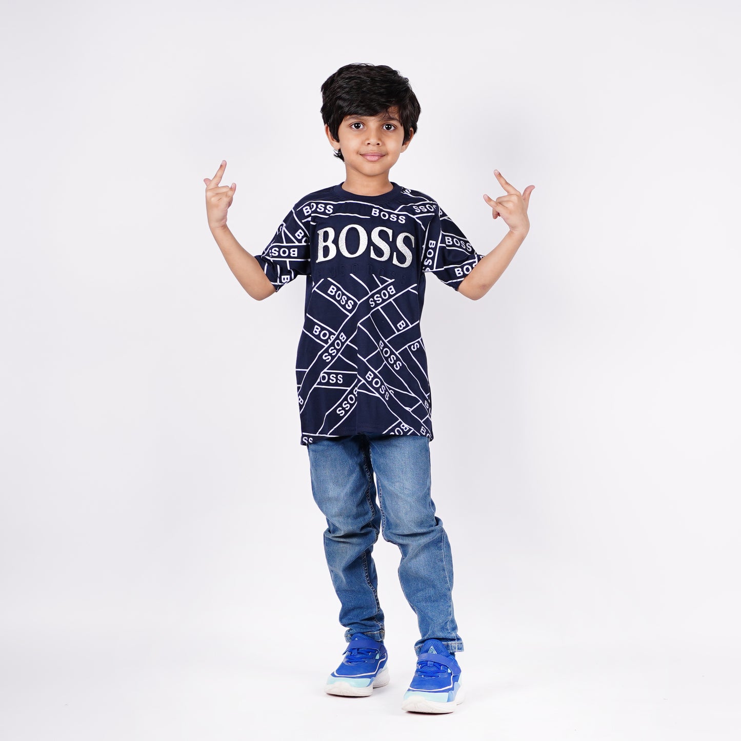 Boys Boss Logo Design Tshirt