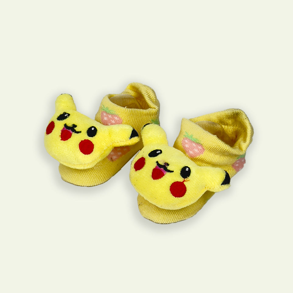 Baby Yellow Kitten Socks Very Soft Stuff 2 - 6 Months