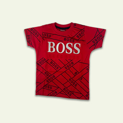 Boys Boss Logo Design Tshirt