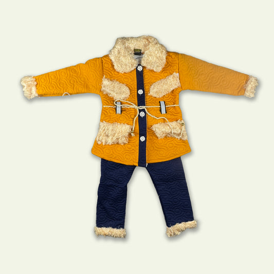 Girls Fur Winter Suit