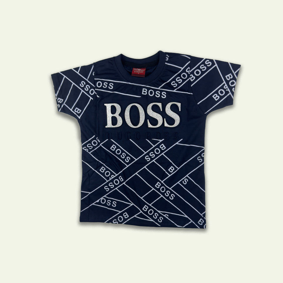 Boys Boss Logo Design Tshirt