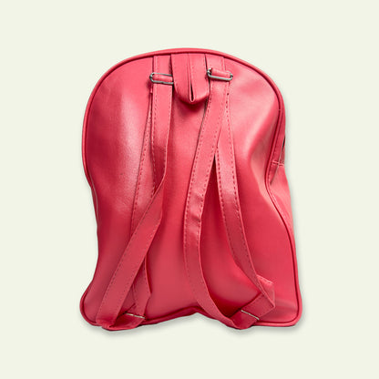 Stylish Pink Bag with Fluffy Keychain
