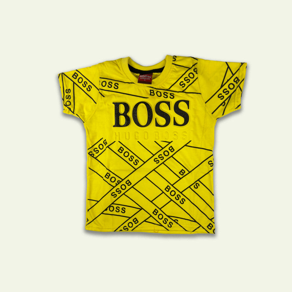 Boys Boss Logo Design Tshirt