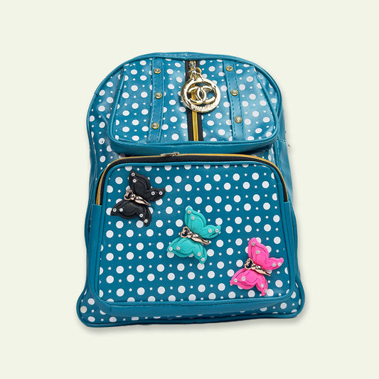 Stylish Blue Gucci Bag with Butterflies Design