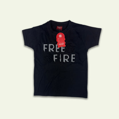 Boys Free Fire Logo Design Tshirt