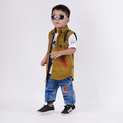 Boys Inner T-Shirt with Sando Shirt & Short