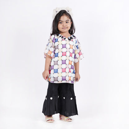 Girls Gucci Printed Checked Shirt with Pajama