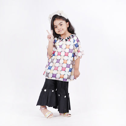 Girls Gucci Printed Checked Shirt with Pajama