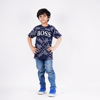 Boys Boss Logo Design Tshirt