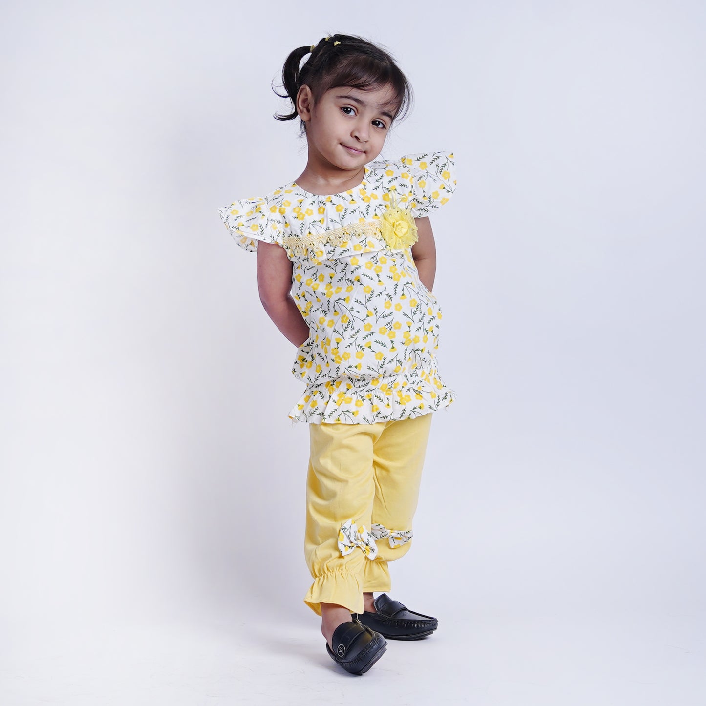 Girls Cute Floral Style Suit