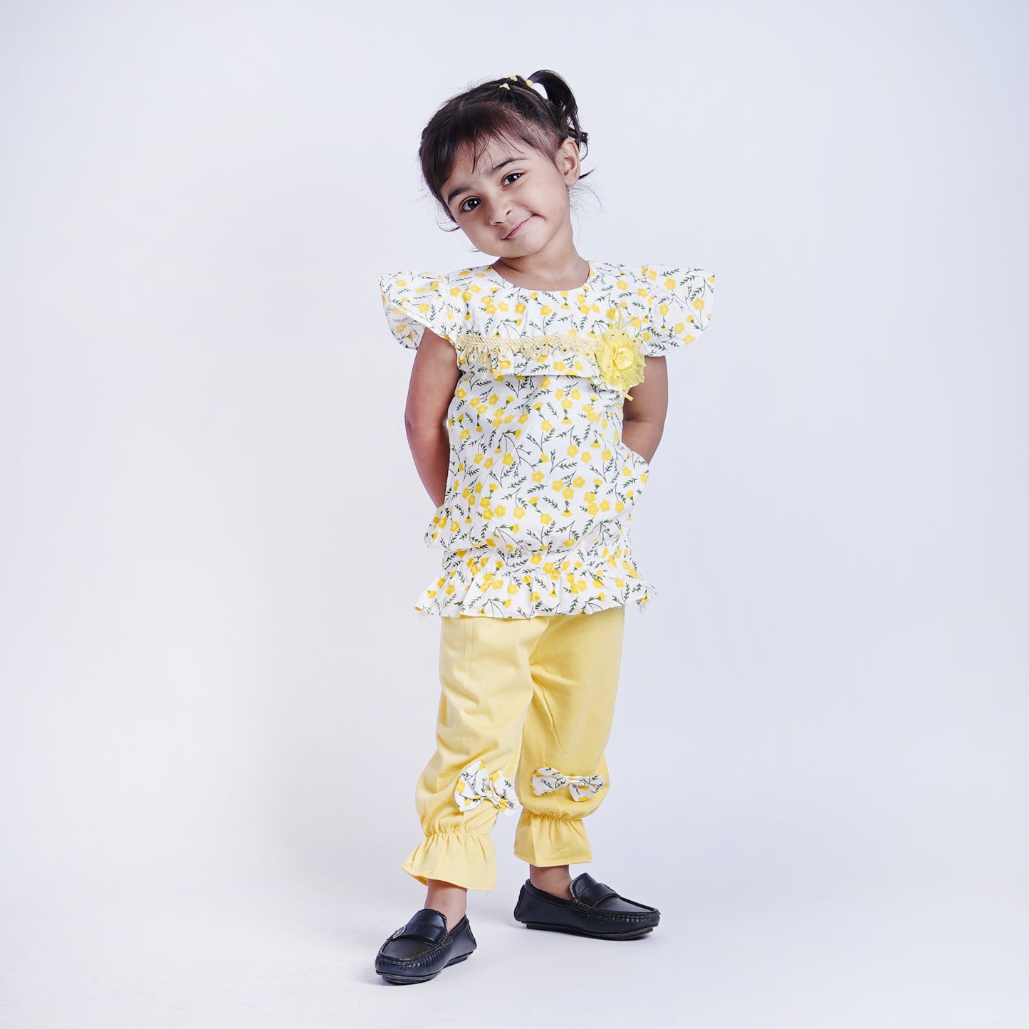 Girls Cute Floral Style Suit